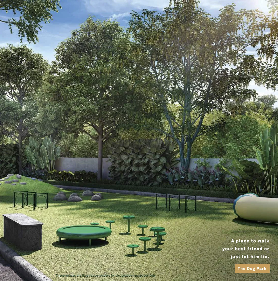 Outdoor fitness lawn