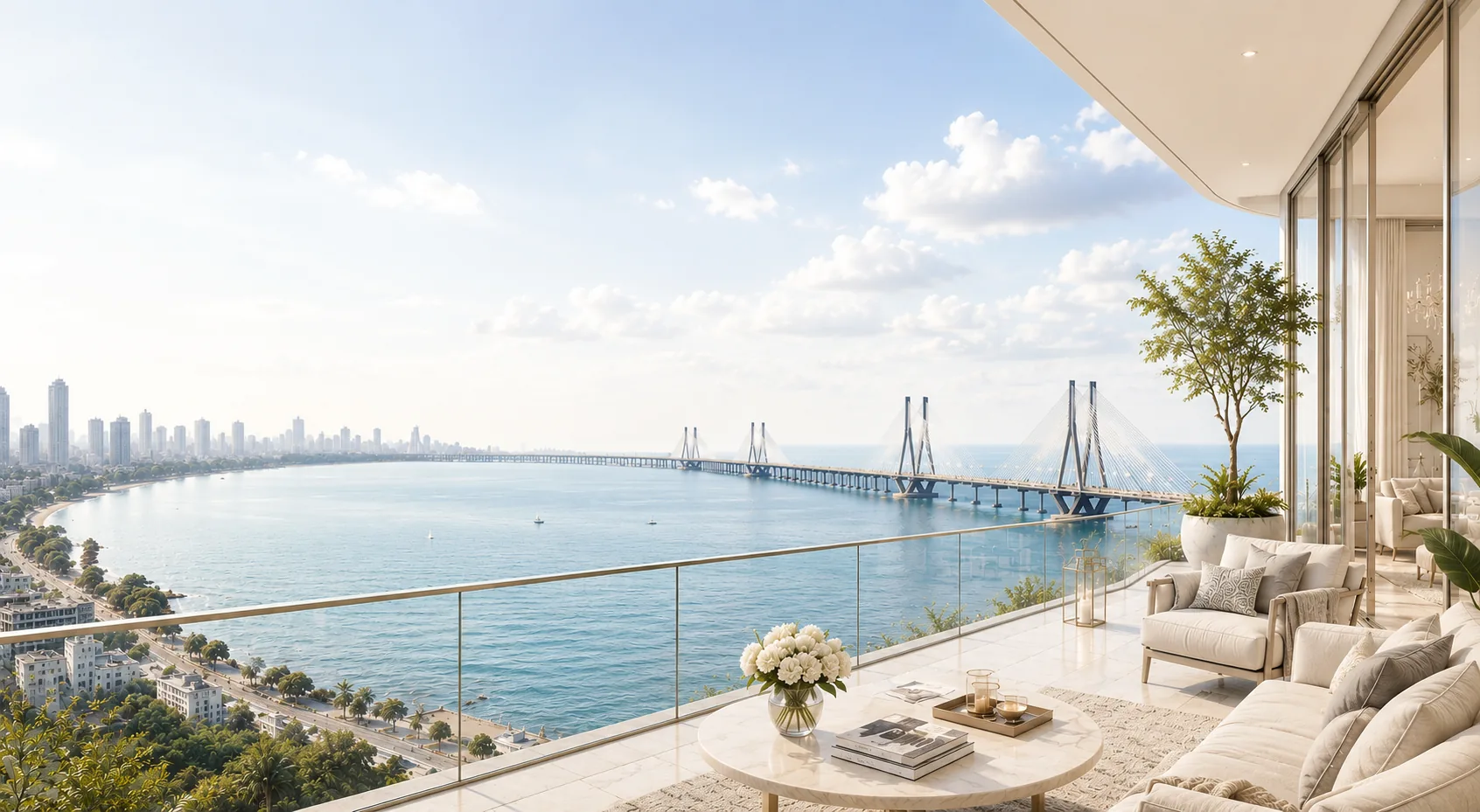 Sea-facing living room